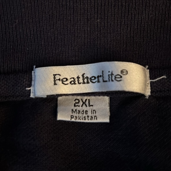 Brand New Black polo shirt with Old Timers Logo by FeatherLite size 2XL - Picture 3 of 5